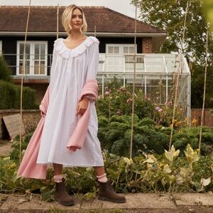 If Only If Pink Scallop Nightgown